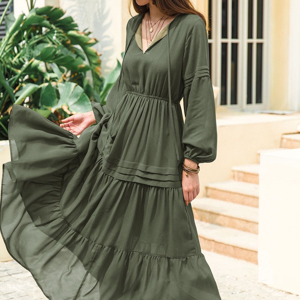 The Wanderer's Whisper Maxi Dress