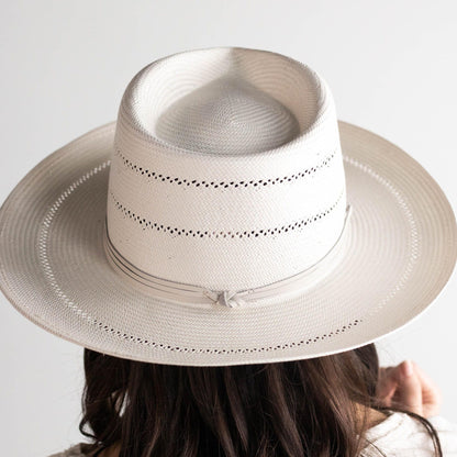 Arlo Straw Teardrop Fedora