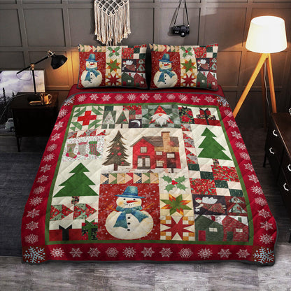 Christmas Snowman TL06102303QB Quilt Bed Sheet