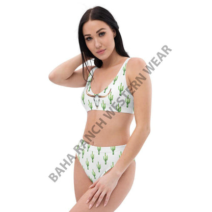 Yeehaw Desert Dweller Bull Skull Cactus Bikini