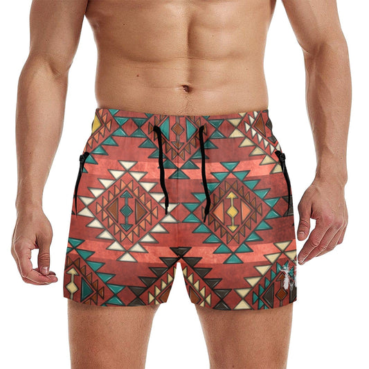 Mullet Cowboy Adobe Aztec Beach Shorts