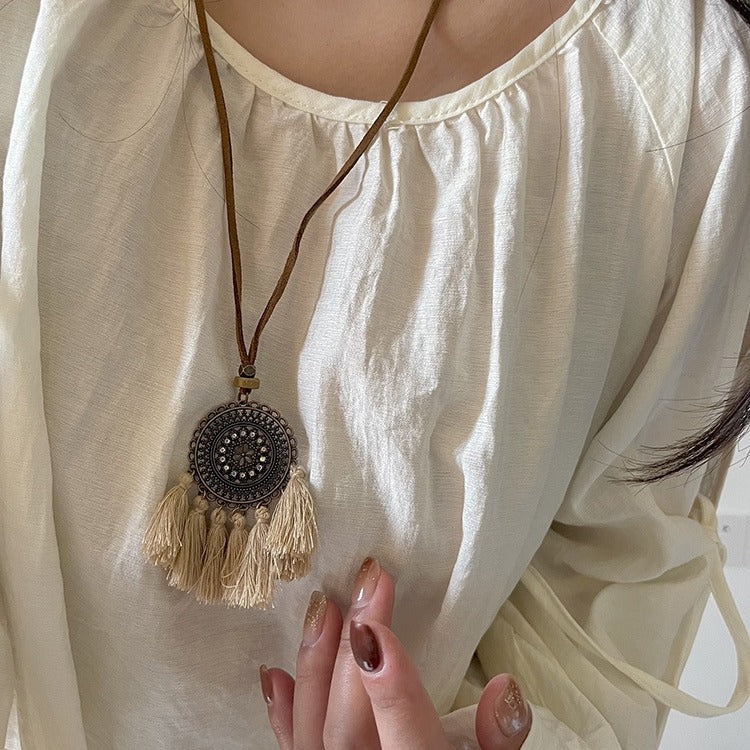 Bohemian Vintage Tassel Necklace