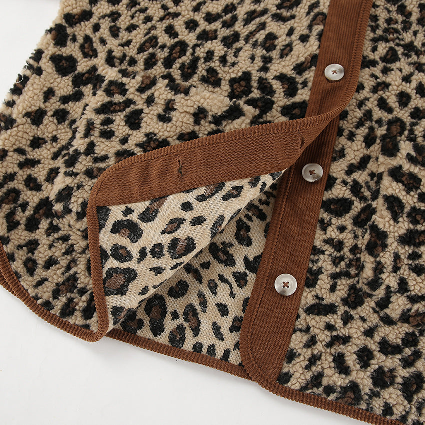 Luna Leopard Button-Up Jacket