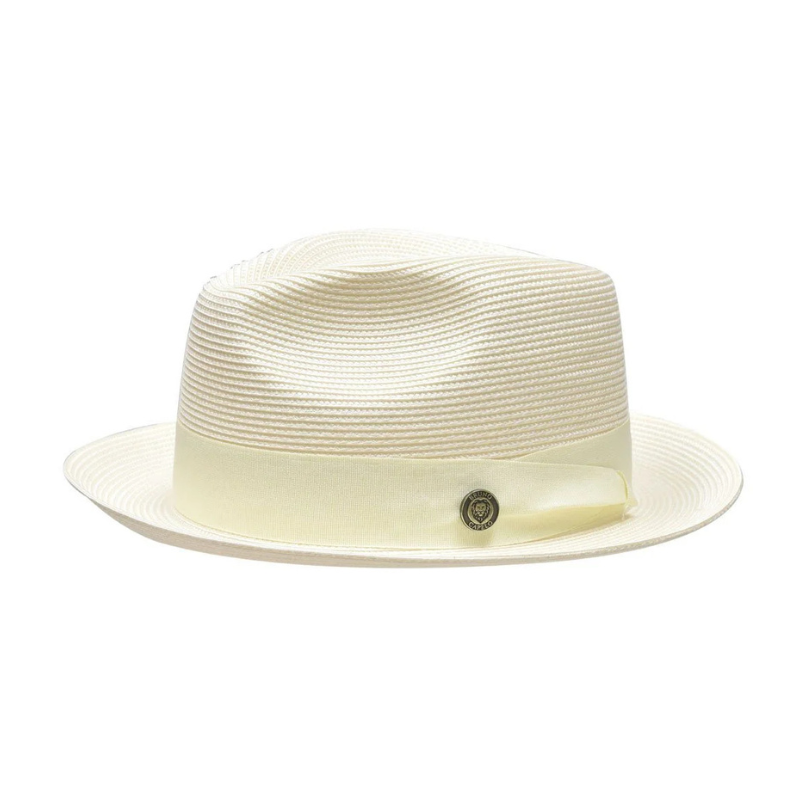 Vintage Vogue Natural Straw Fedora Hat