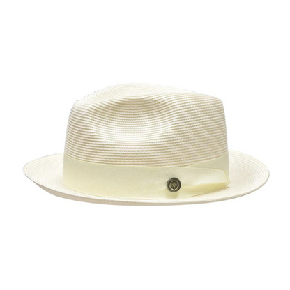 Vintage Vogue Natural Straw Fedora Hat