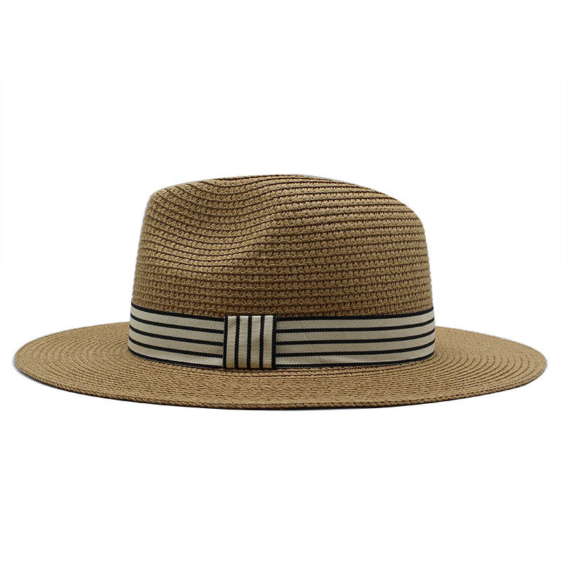 Flat Brim Straw Hat