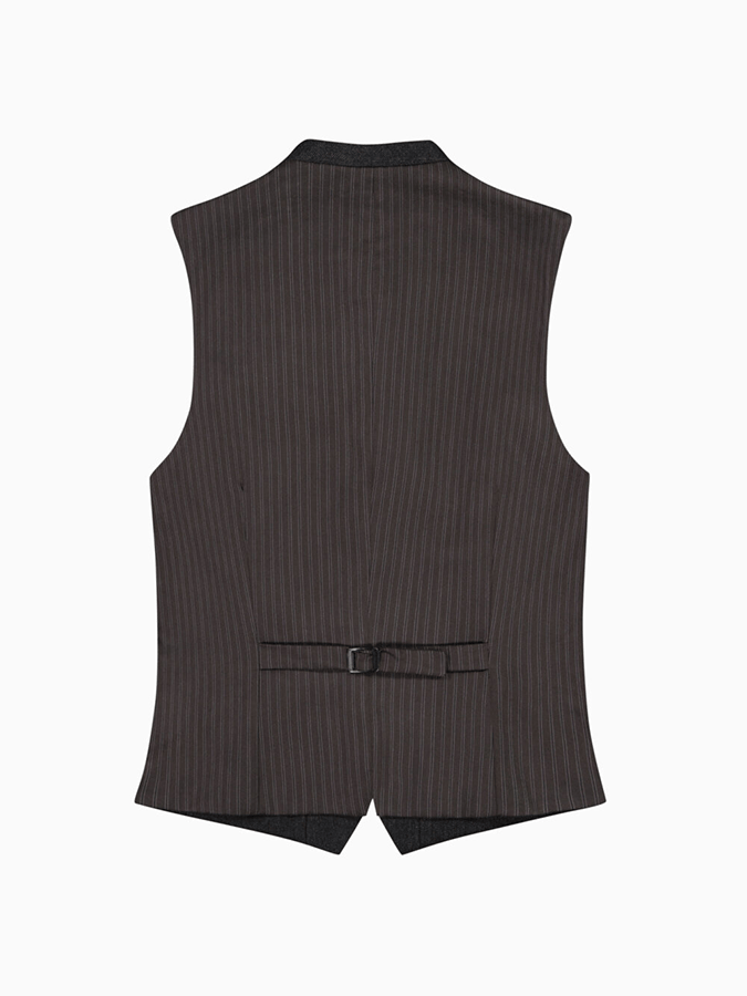 Men's Classic Herringbone Pattern Versatile Slim Fit Vest