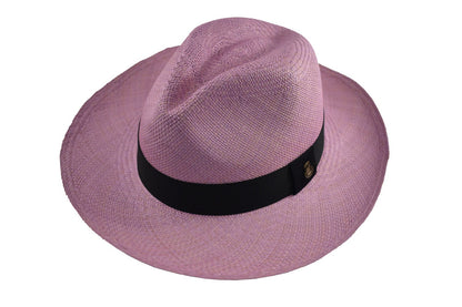 Advanced Original Panama Hat-Lilac Toquilla Straw-Handwoven in Ecuador(HatBox Included)