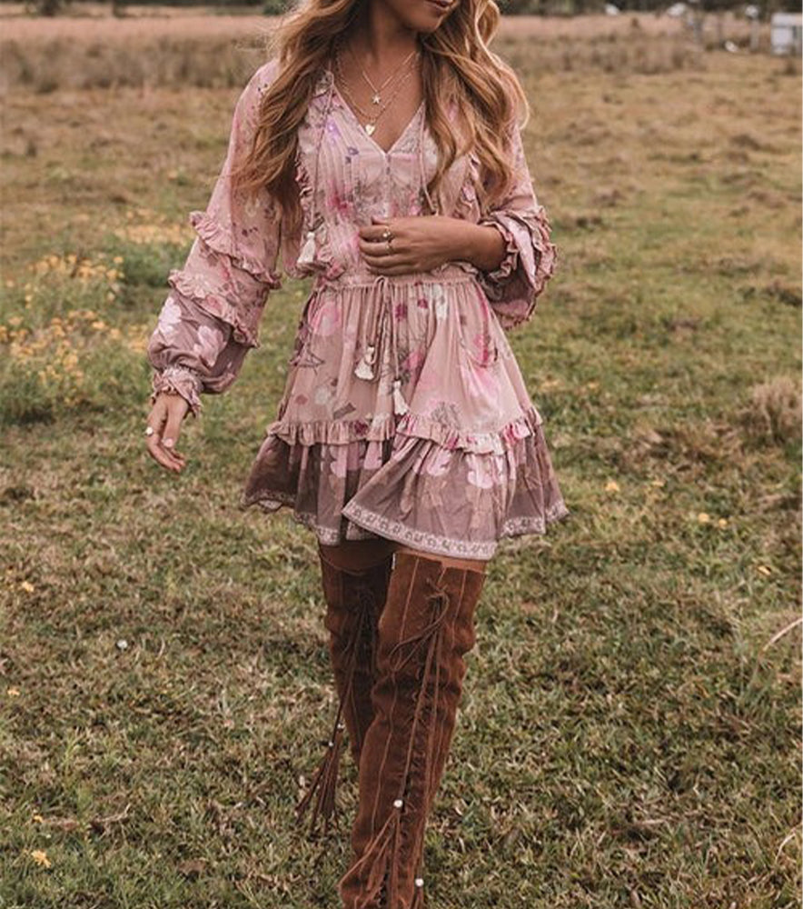 Amanda Short Boho Dress