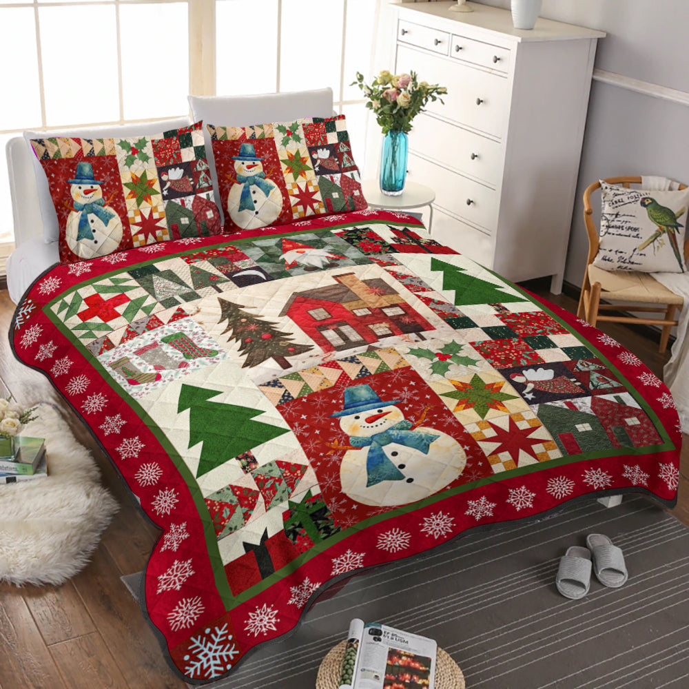 Christmas Snowman TL06102303QB Quilt Bed Sheet