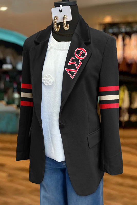 Delta Sigma Theta Sorority Print Blazer