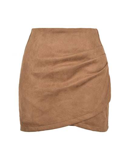 Suede Hip Skirt