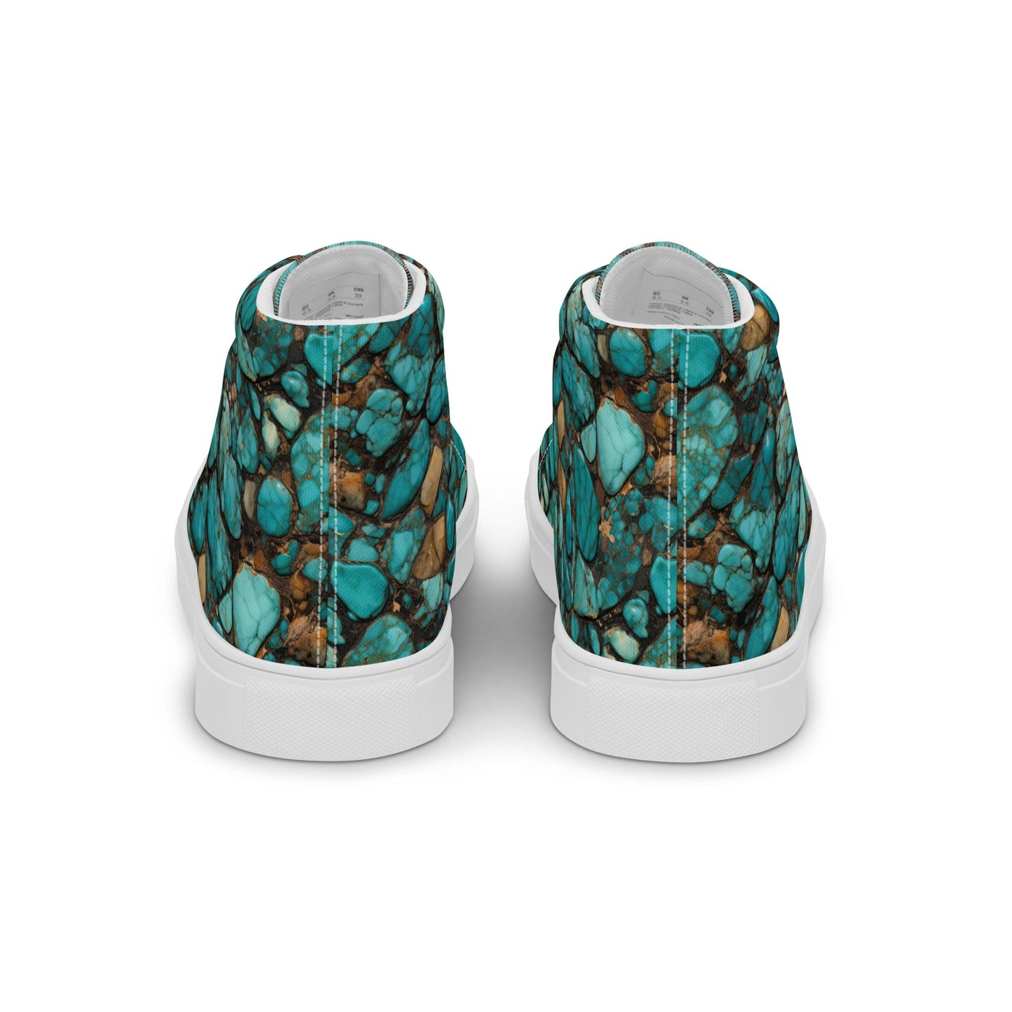 All Turquoise Women__ high top canvas shoes