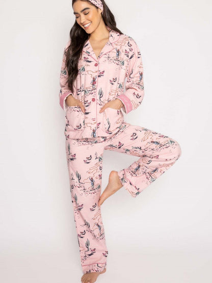 Western Desert Print Pajama Set