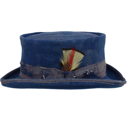 Western Desert Top handmade Sergio Anzani Hatmaker-wine