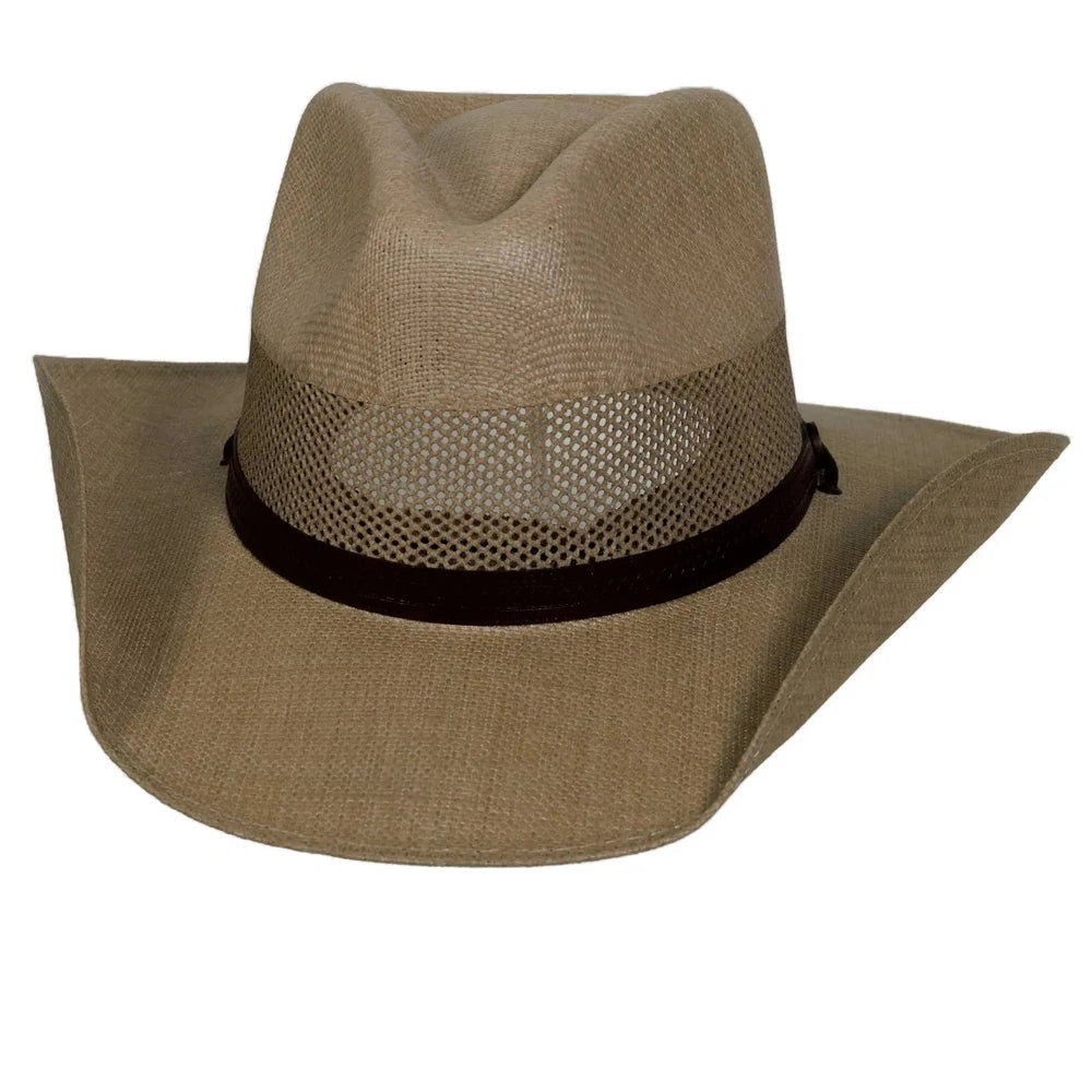 Florence | Western Curled Mens Straw Cowboy Hat