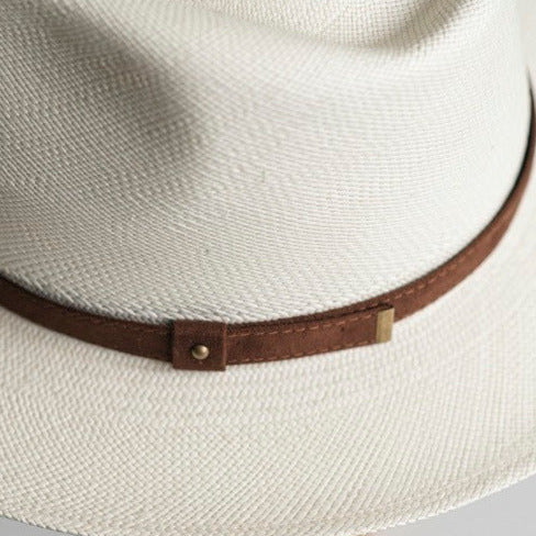 [New Arrivals!]Panama Western Fedora Buttero Leather Band