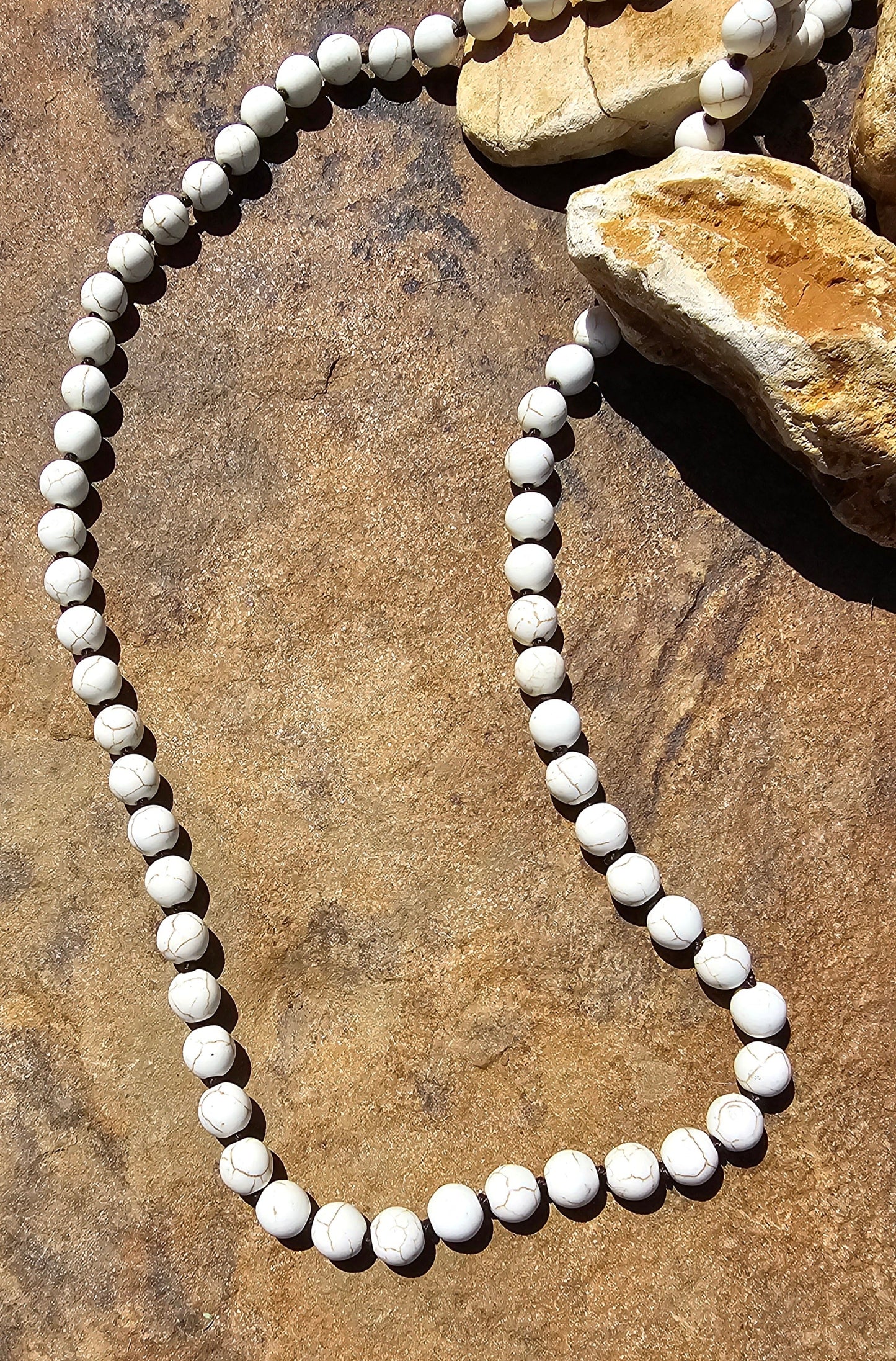 White Beaded Necklace