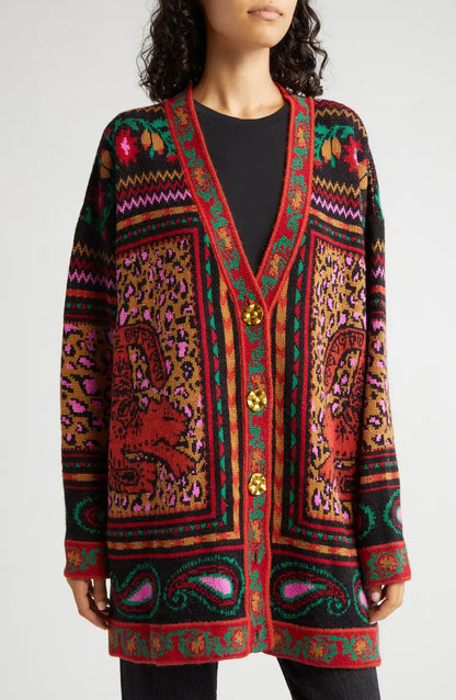 Tapestry Jacquard Cardigan