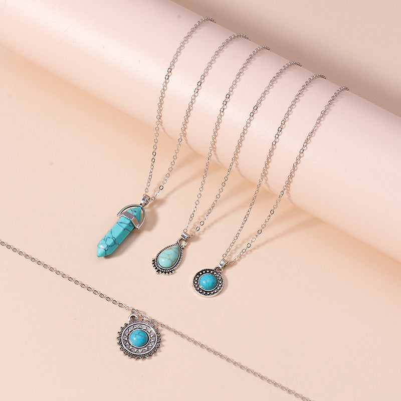 Distinctive Turquoise Layered Necklace