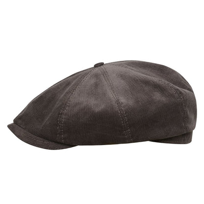 [NEW!]PEAKED CAPS Genuine Scottish Harris Tweed 8 Panels Man Cap-Shelby Corduroy