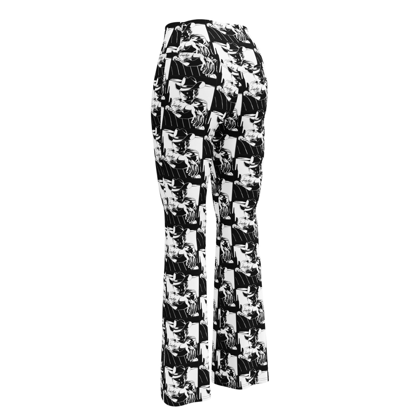 Black & White Cowboy Flare Leggings