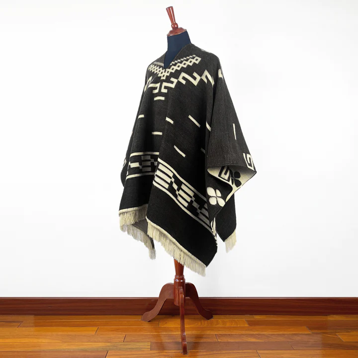 Clint Eastwood Poncho - Alpaca Wool handmade poncho from South America