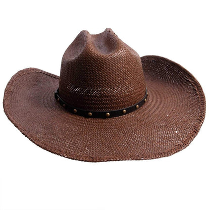 Koda | Mens Brown Straw Cowboy Hat