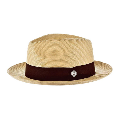 Vintage Vogue Natural Straw Fedora Hat