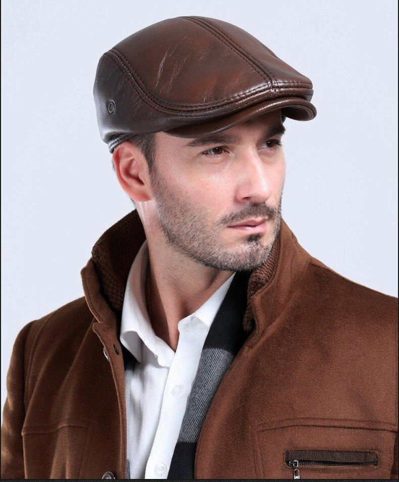 Classic leather hat