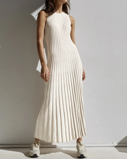 Camille Knit Pleat Maxi Dress