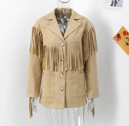 Fringe Lapel Jacket