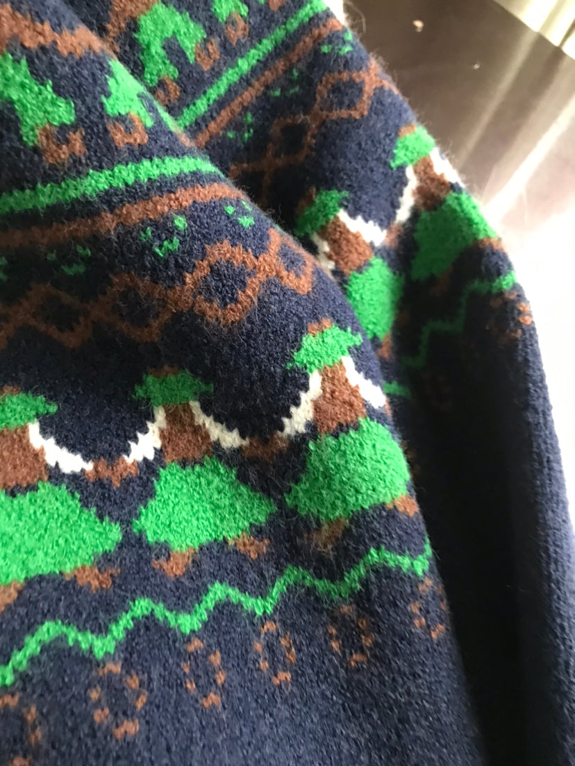 Dancing Man Fair Isle Cardigan