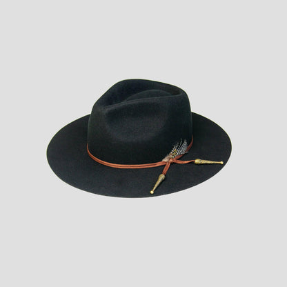 Classic Men's Felt Black Fedora Hat