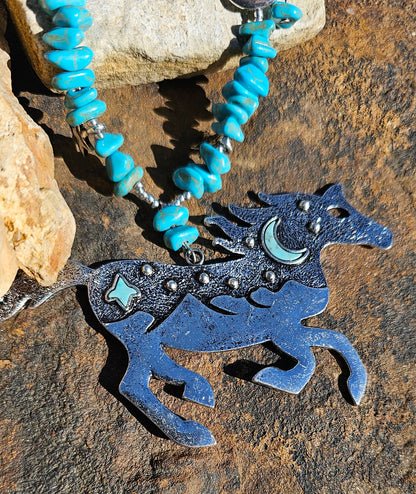 Western Horse Necklace