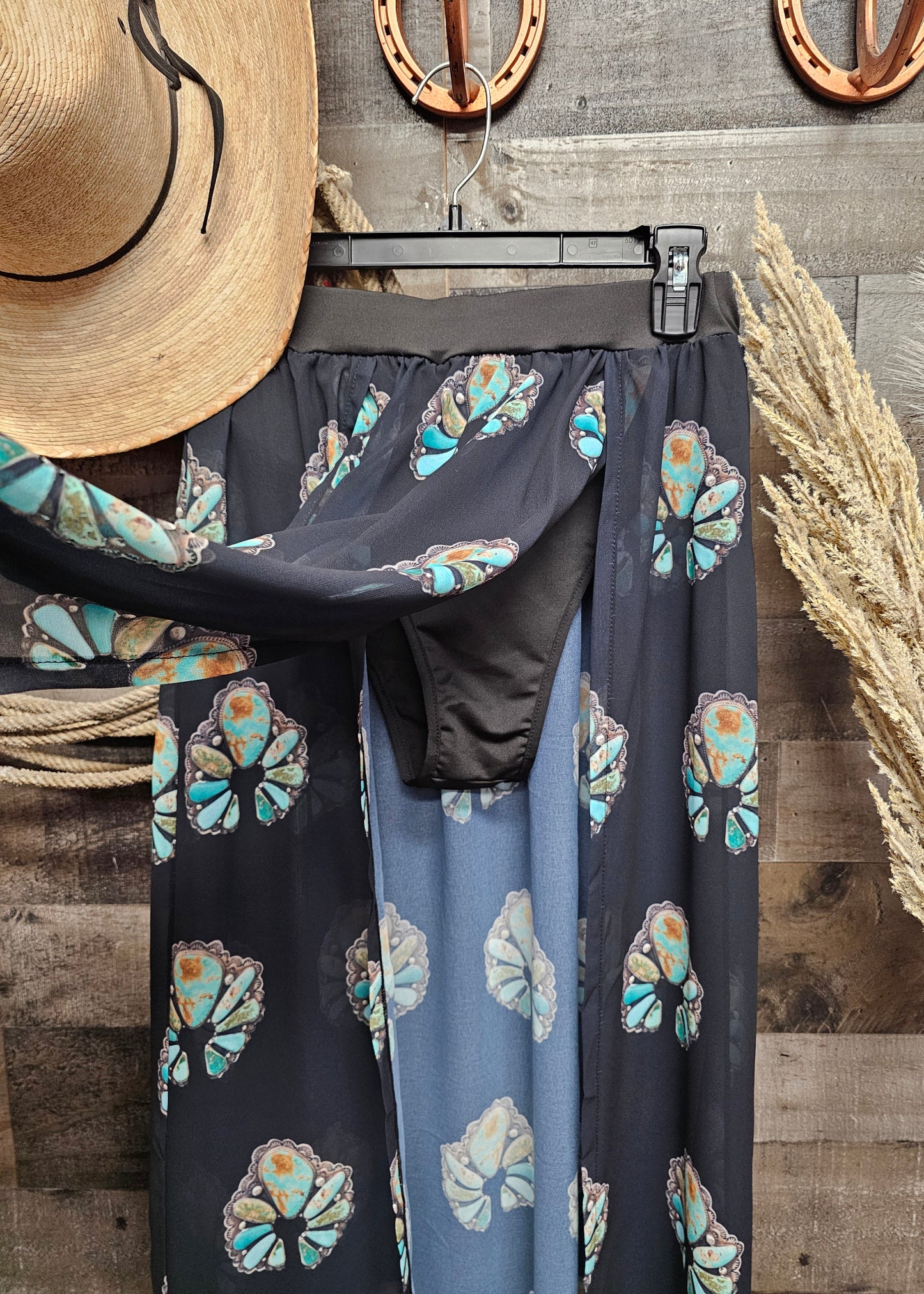 Turquoise Naja Beach Maxi Skirt