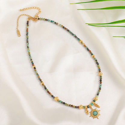 Vintage Beaded Turquoise Necklace