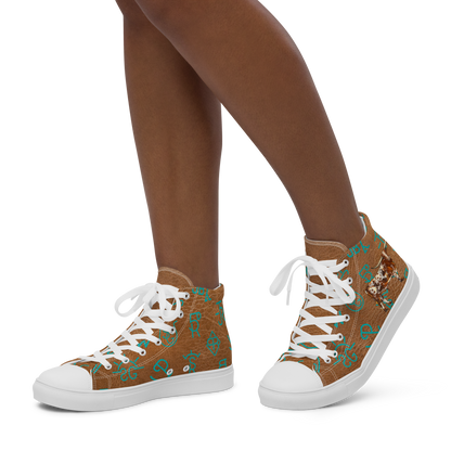 Longhorns & Brands Women__ high top canvas shoes