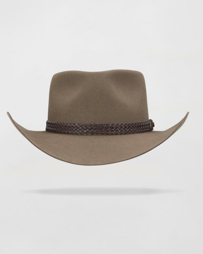 Cattleman__ Crown Felt Cowboy Hat