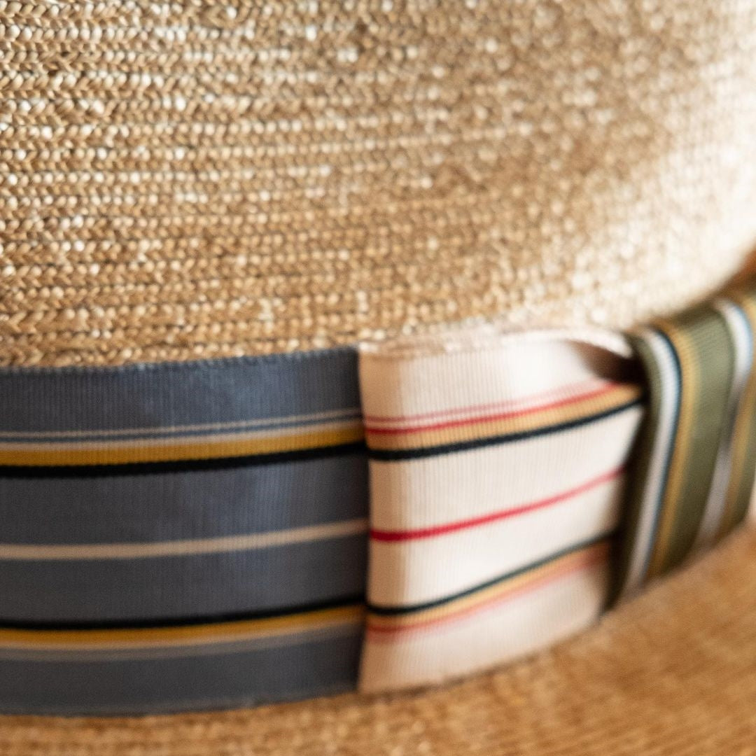 Natural Panama Hat-Ribbons Series