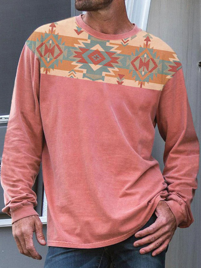 Men's Geometric Casual Shirts & Tops