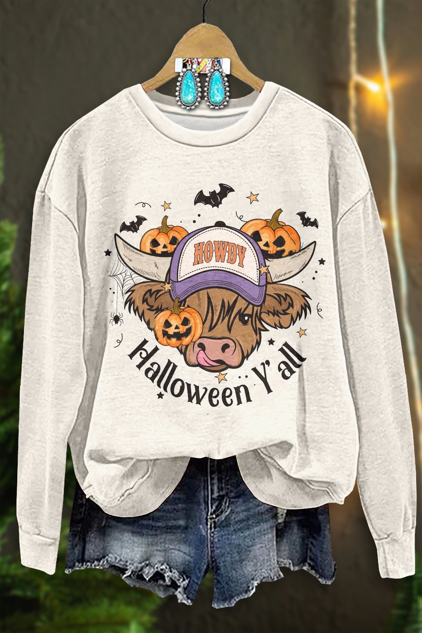 Howdy Cow Halloween Sweatshirt