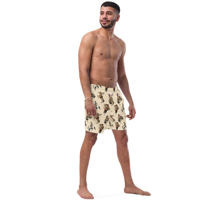 Yeehaw Vintage Cowgirl Men's Swim Trunks