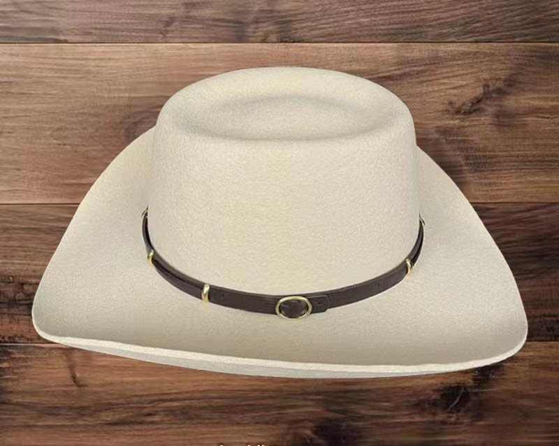 The Boss 100X  Cowboy Hat-Natural-3.5" Brim, 4" Crown