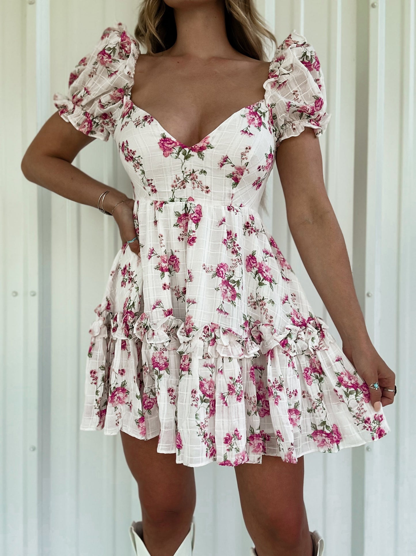 French Rose Mini Dress