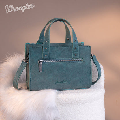 Wrangler Faux Shearling Tote Bag