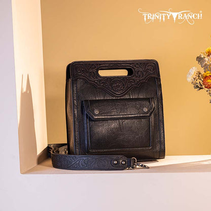 Trinity Ranch Floral Tooled Crossbody Bag