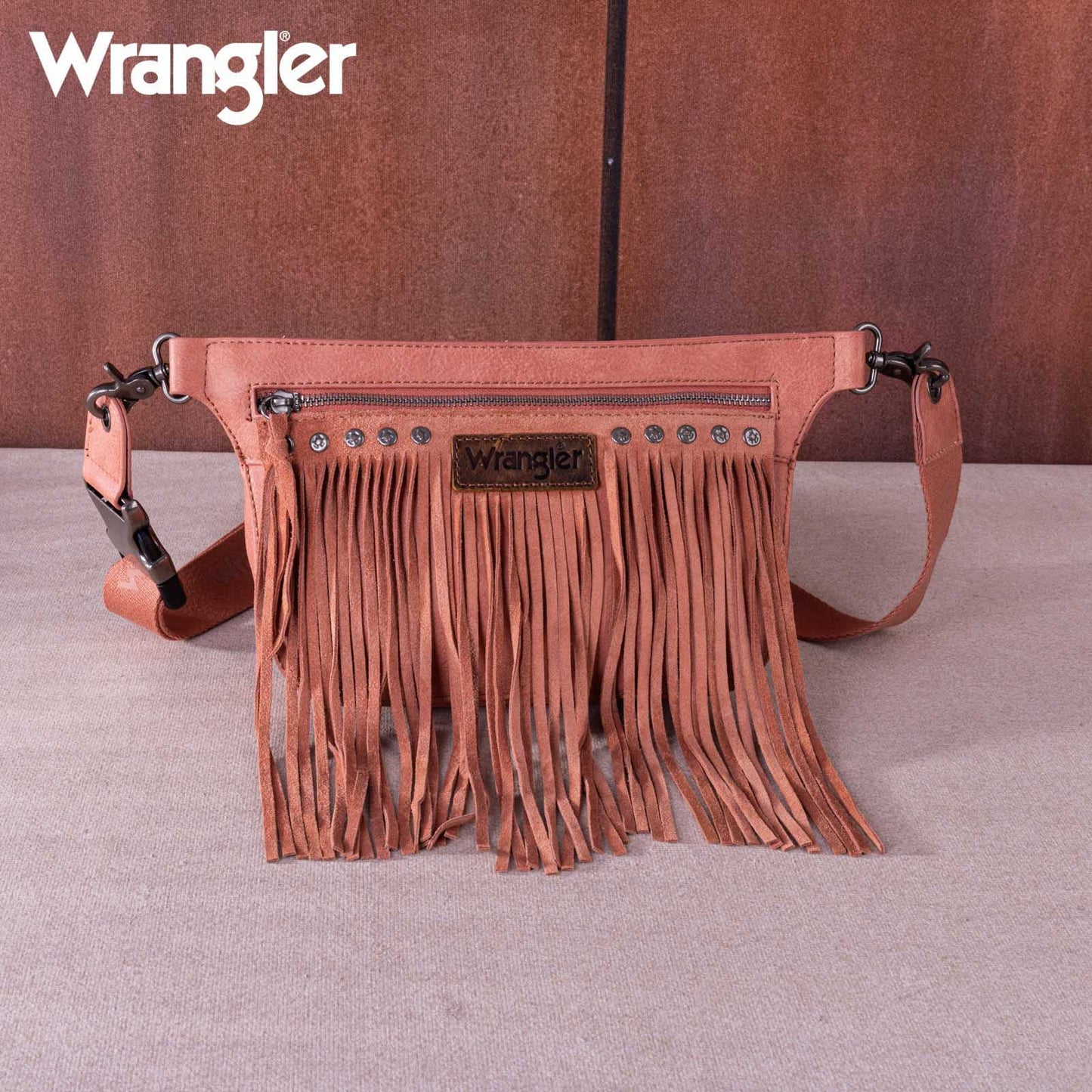 WG73-8194  Wrangler Fringe  Fanny Pack Belt Bag Sling Bag