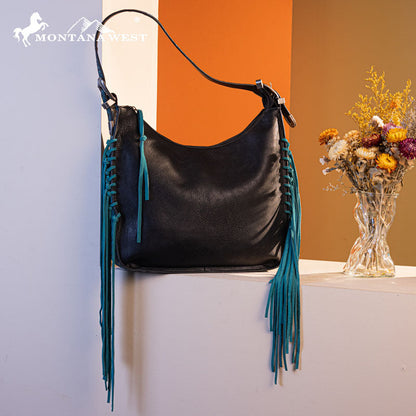 Montana West Fringe Hobo Bag