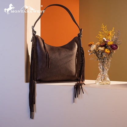 Montana West Fringe Hobo Bag